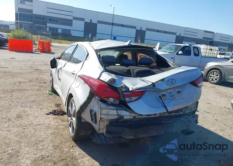 2014 Hyundai Elantra Sport z USA, uszkodzony, nr VIN KMHDH4AH8EU094792